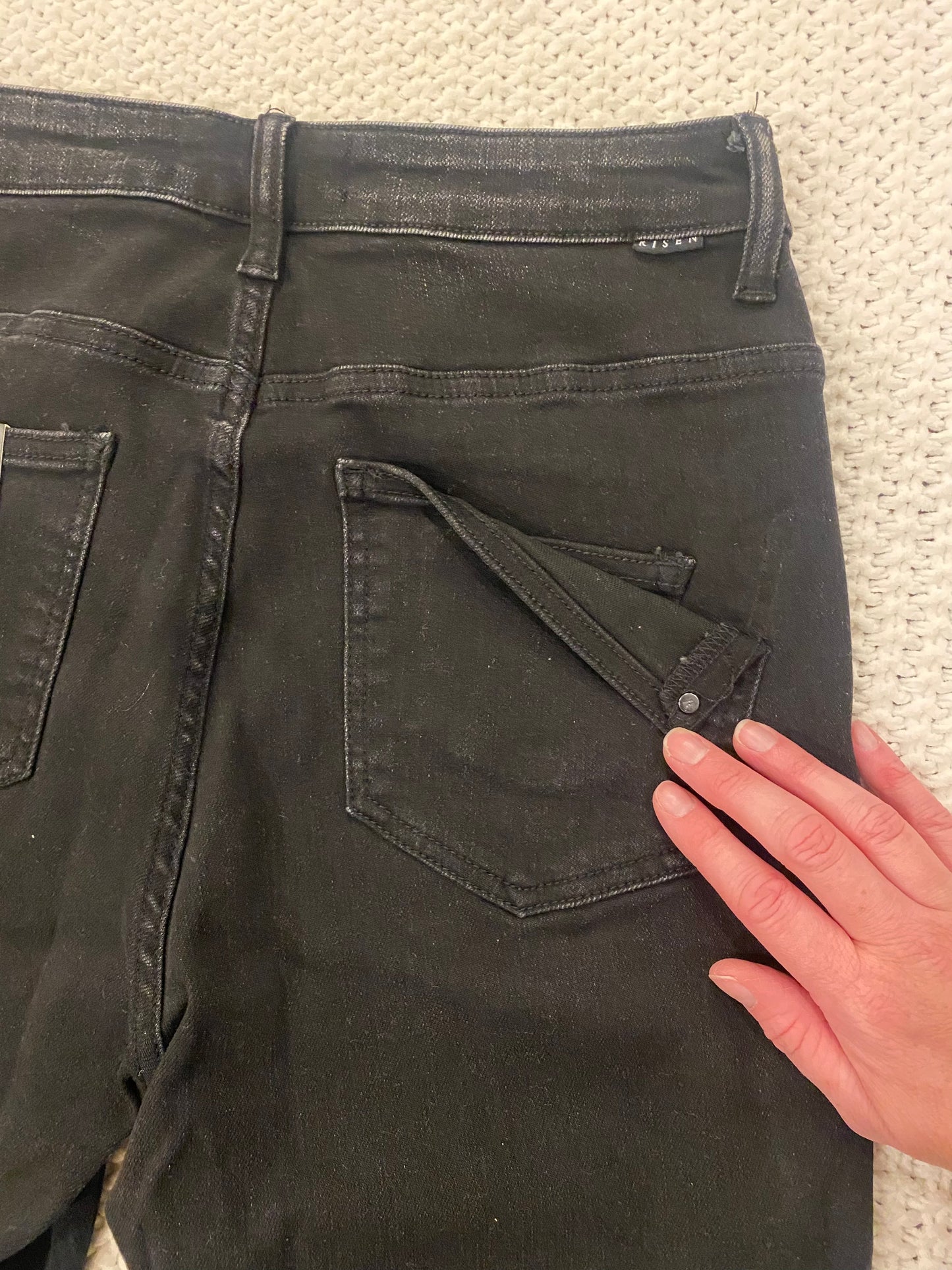 High Waist Mom Fit Black Jeans