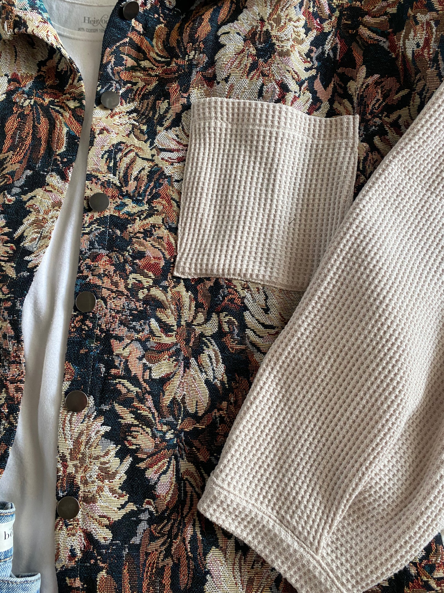 Talia Floral Tapestry Shacket