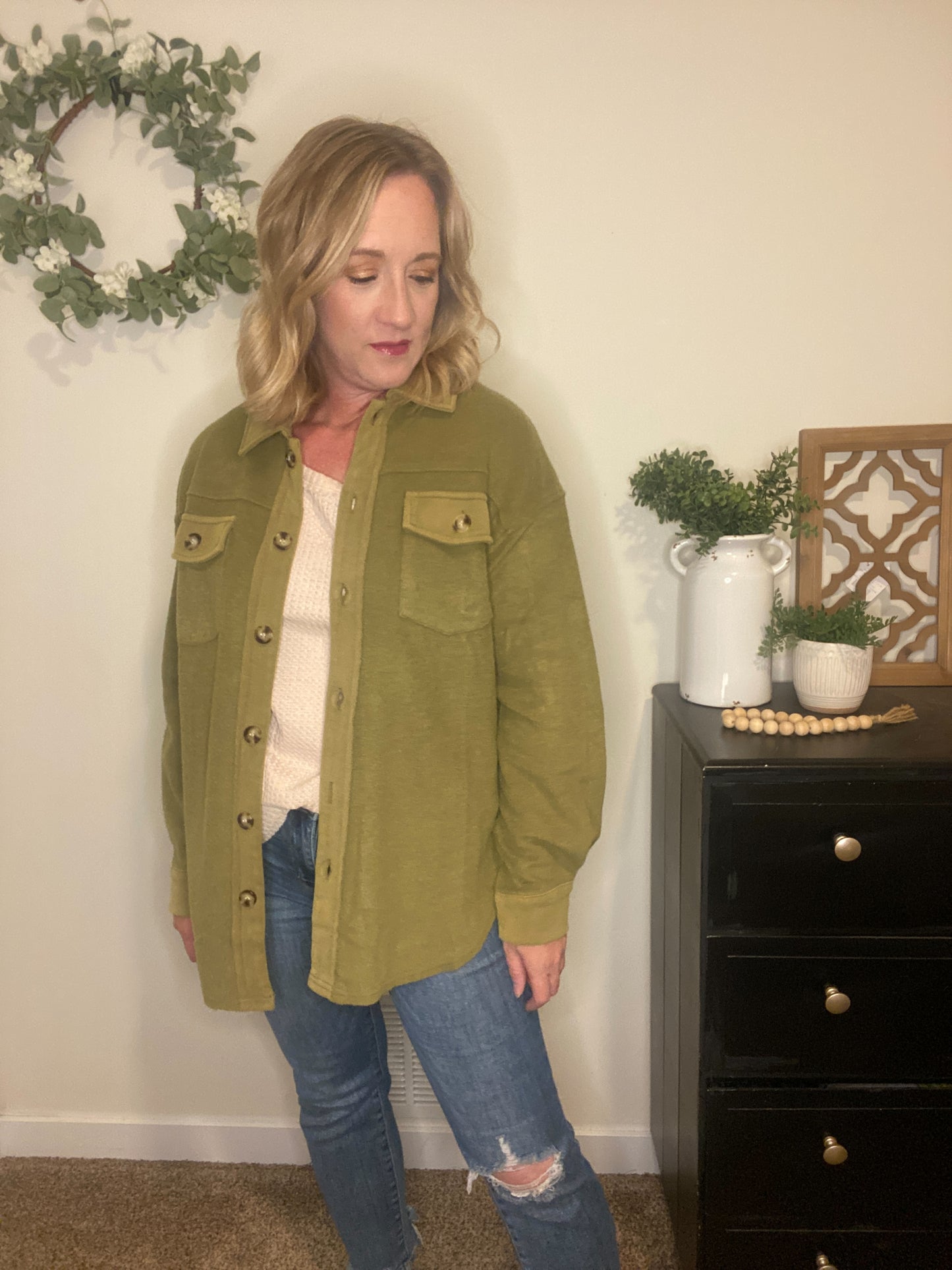 Sabrina Elbow Patch Shacket
