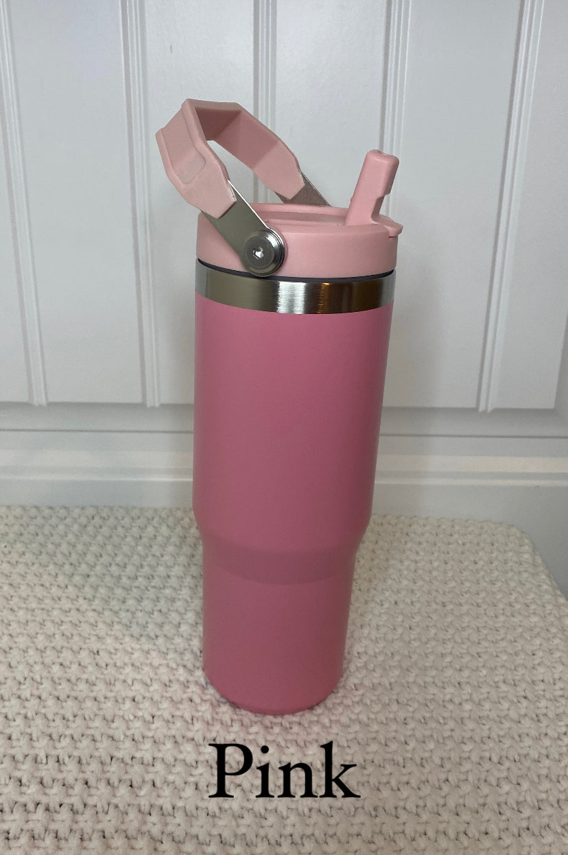 Stainless Steel Flip-top Tumbler