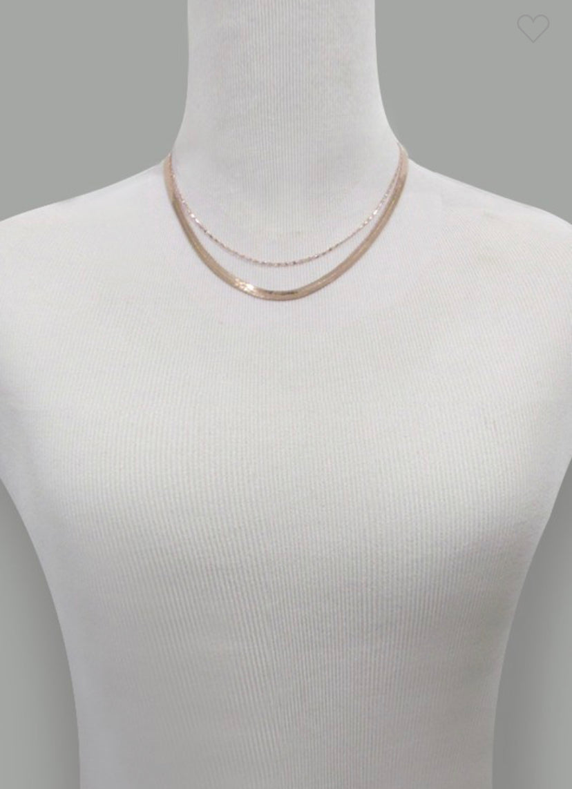 #111 - Double Snake and Largo Chain Necklace