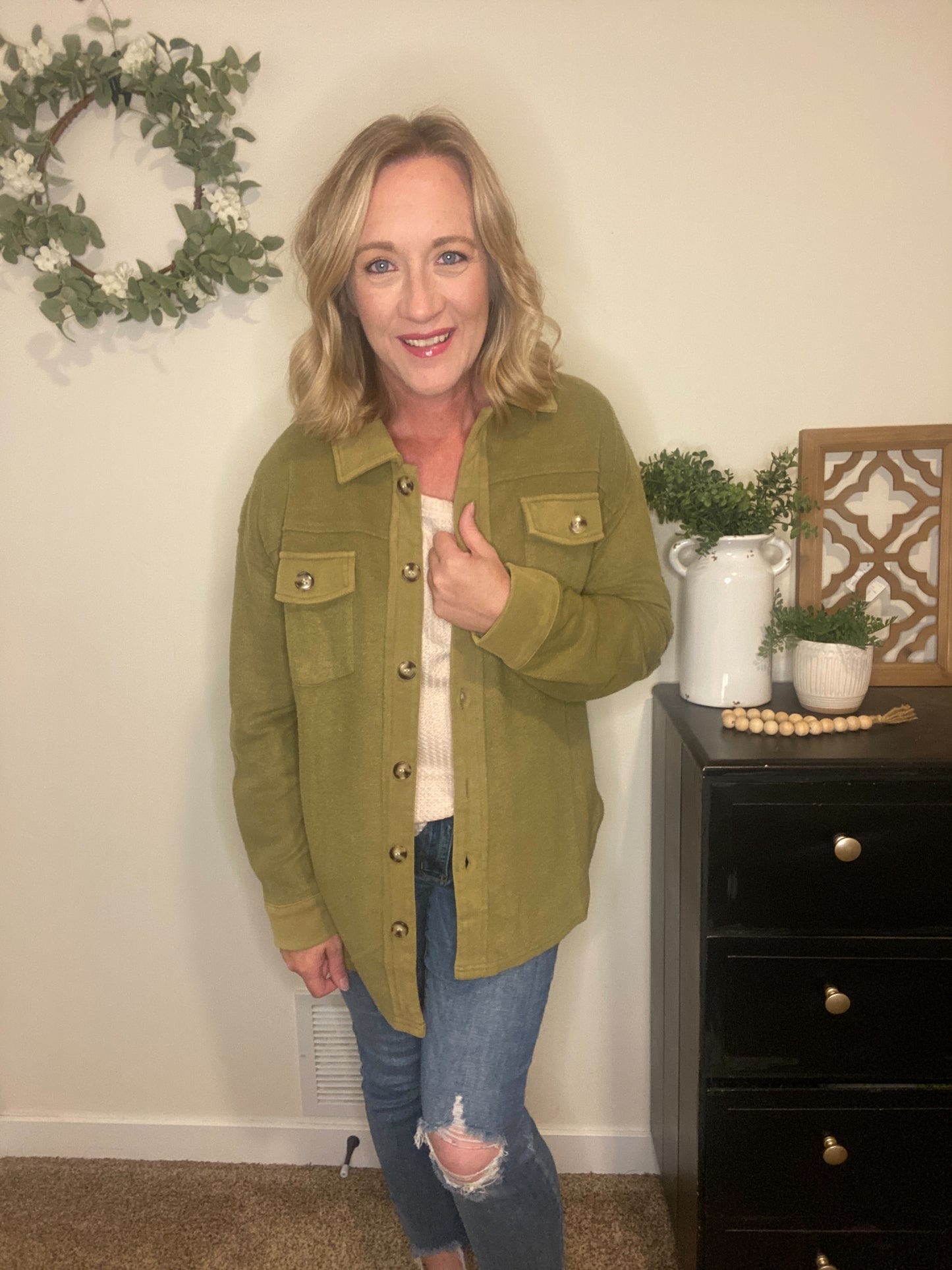 Sabrina Elbow Patch Shacket