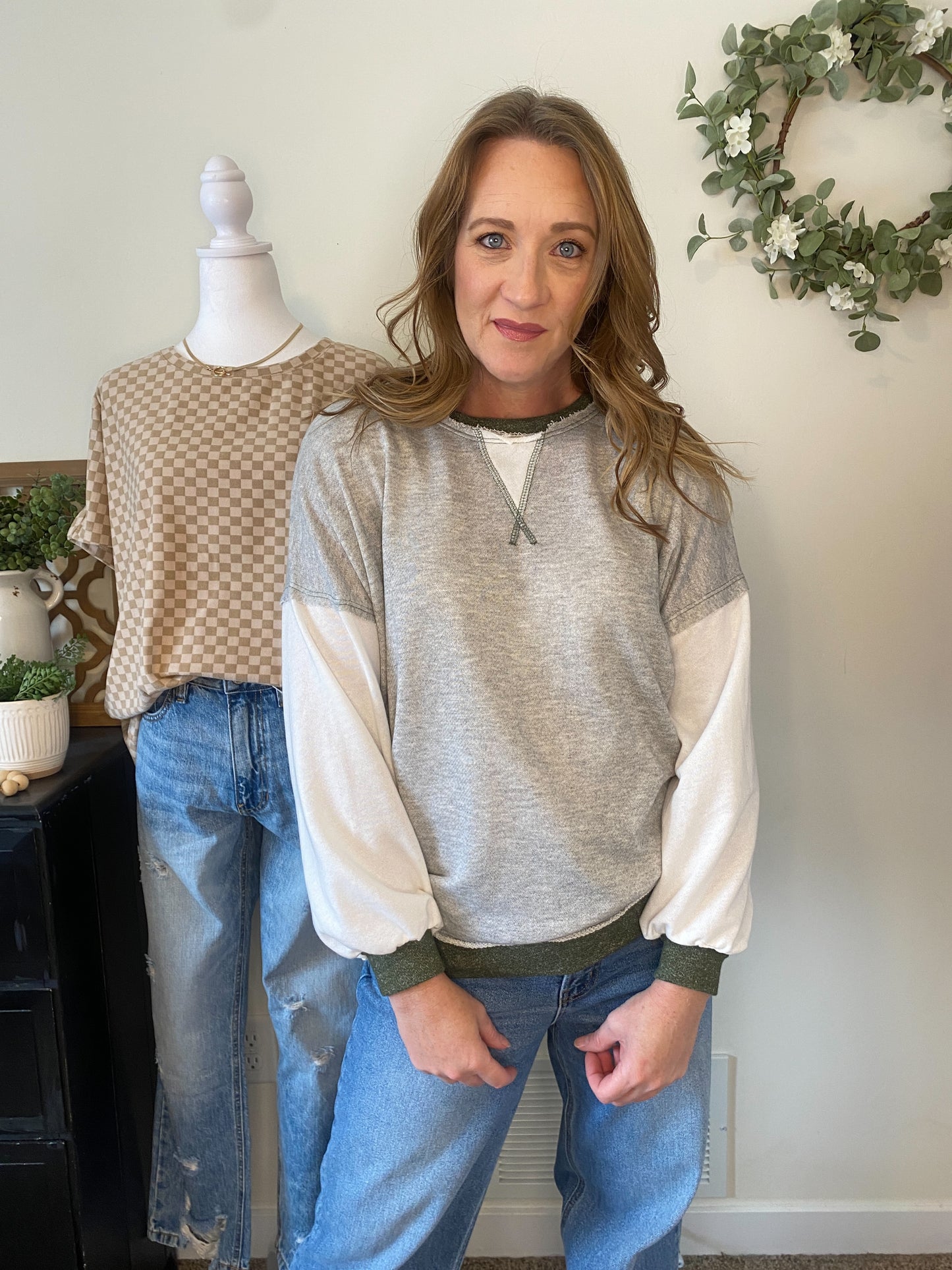 Saylor Color Block Sweatshirt - final sale
