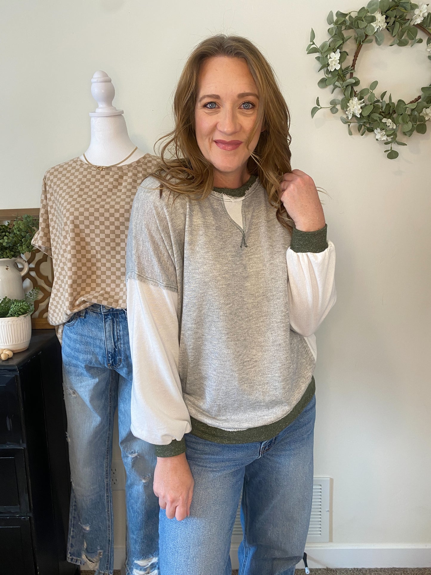 Saylor Color Block Sweatshirt - final sale