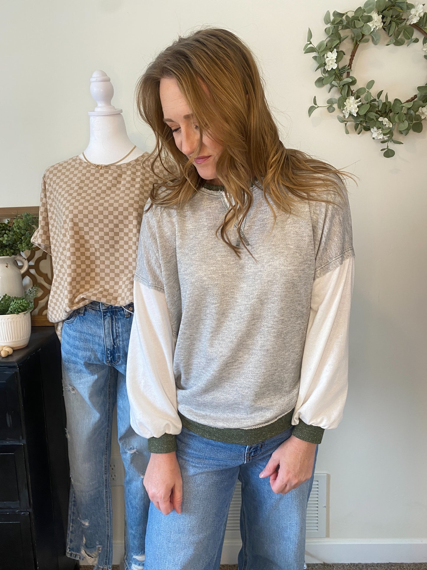 Saylor Color Block Sweatshirt - final sale
