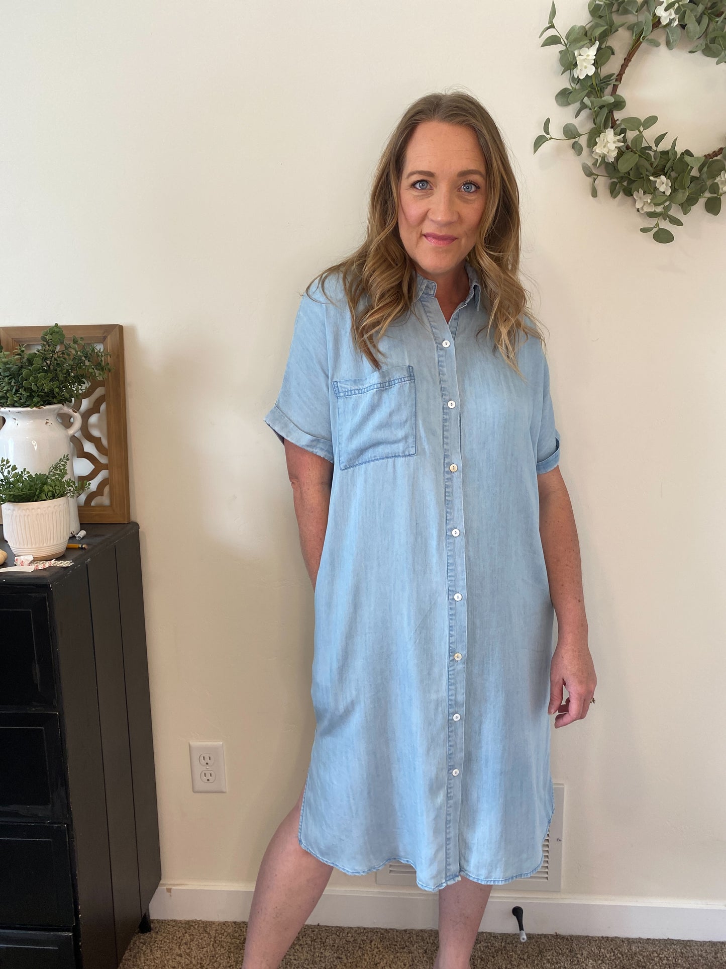 Della Lightweight Denim Dress