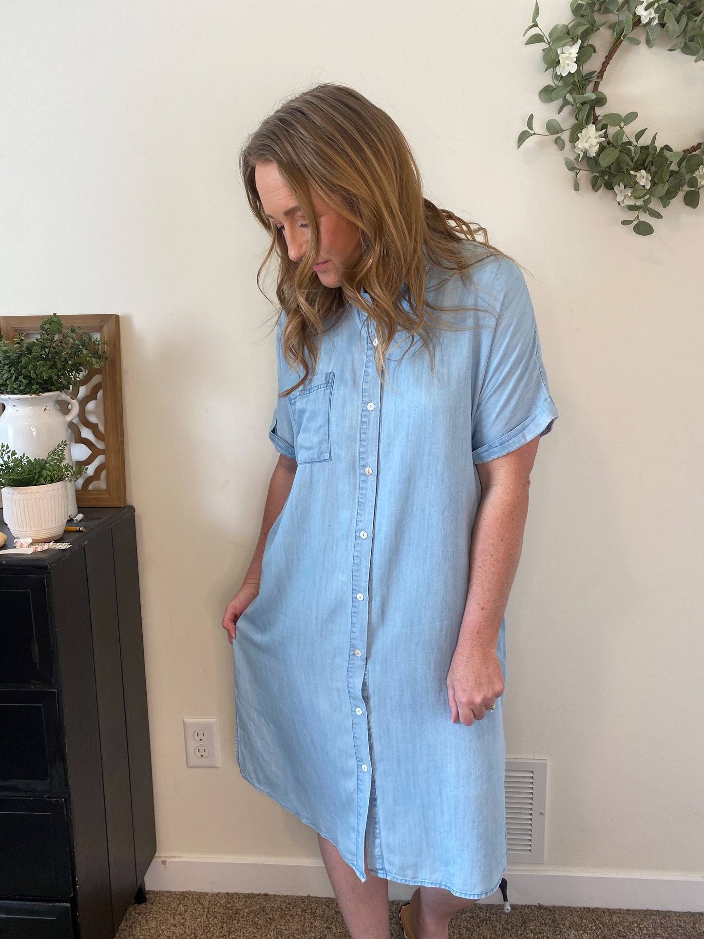 Della Lightweight Denim Dress