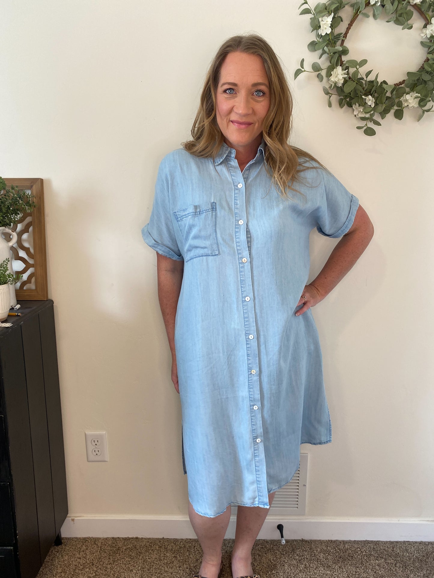 Della Lightweight Denim Dress