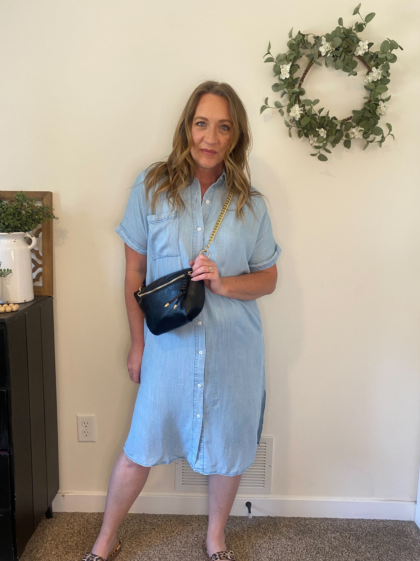Della Lightweight Denim Dress