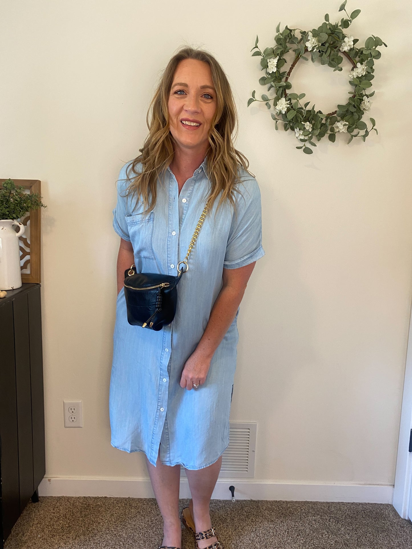 Della Lightweight Denim Dress