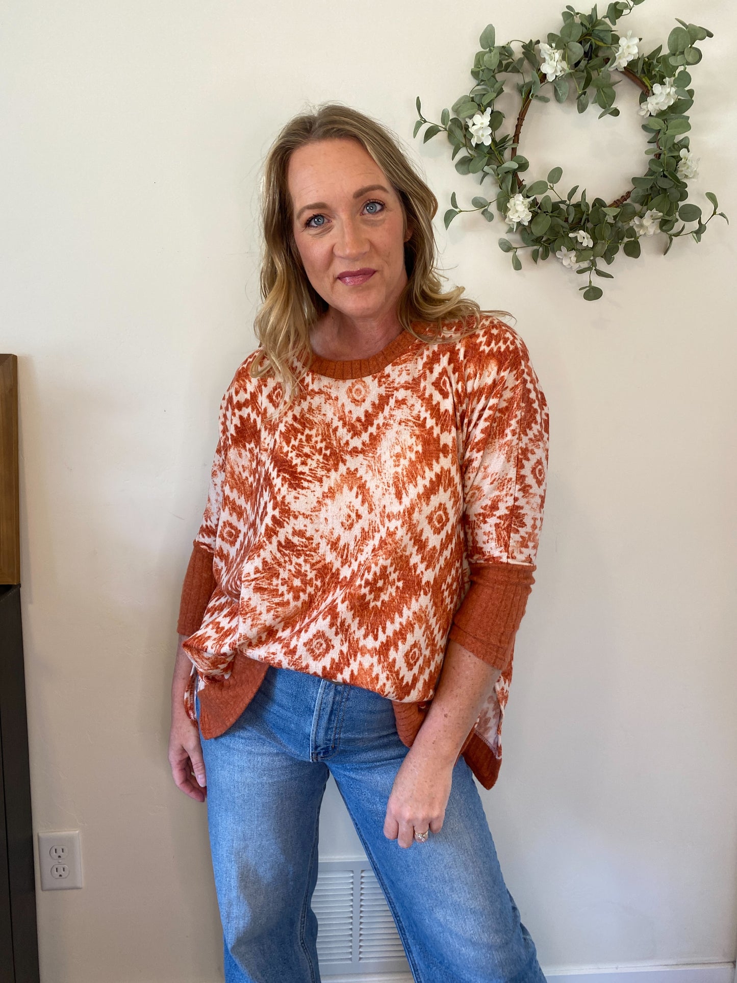 Margot Rust Southwest Top