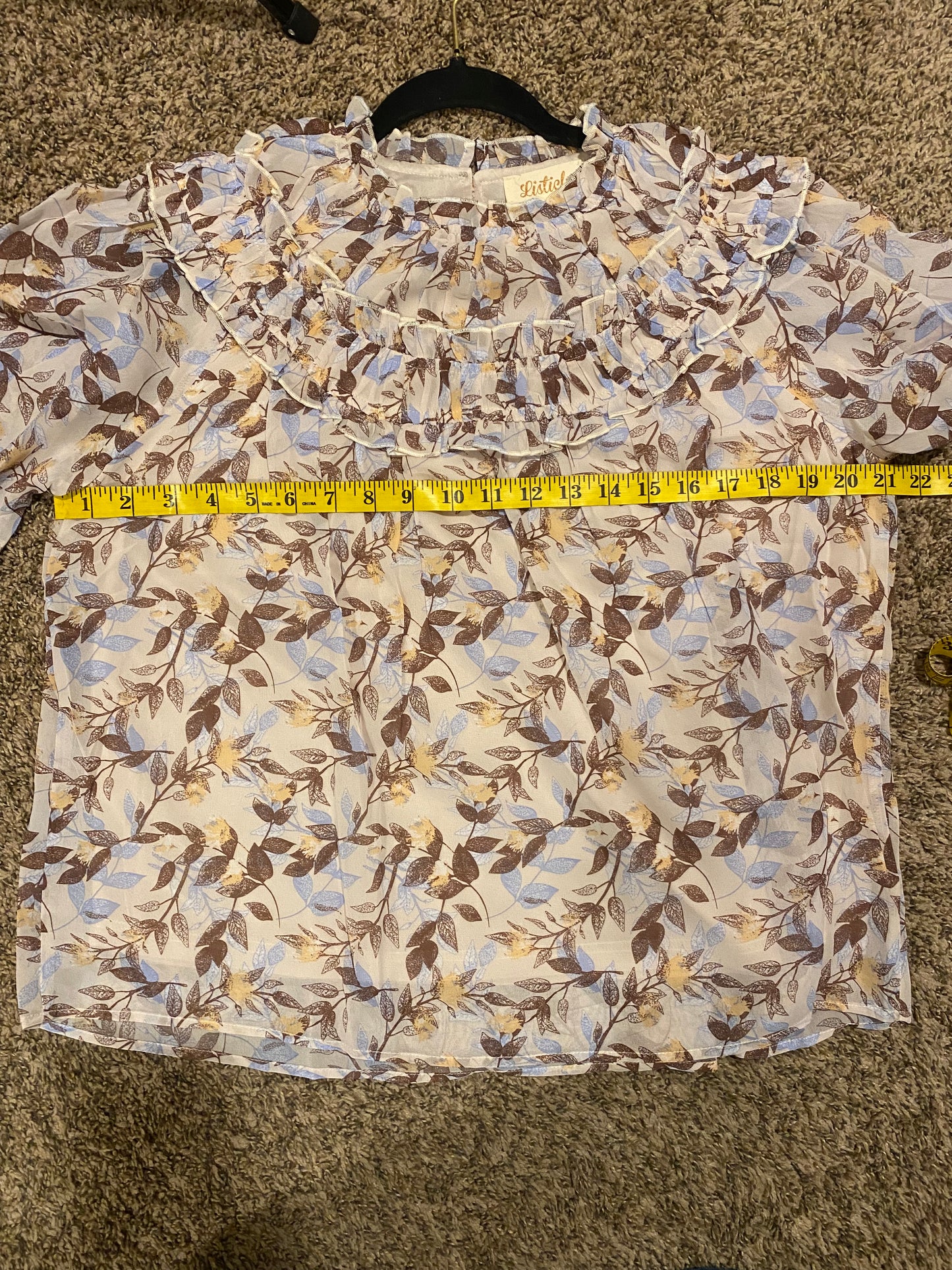 Vivian Floral Ruched Top