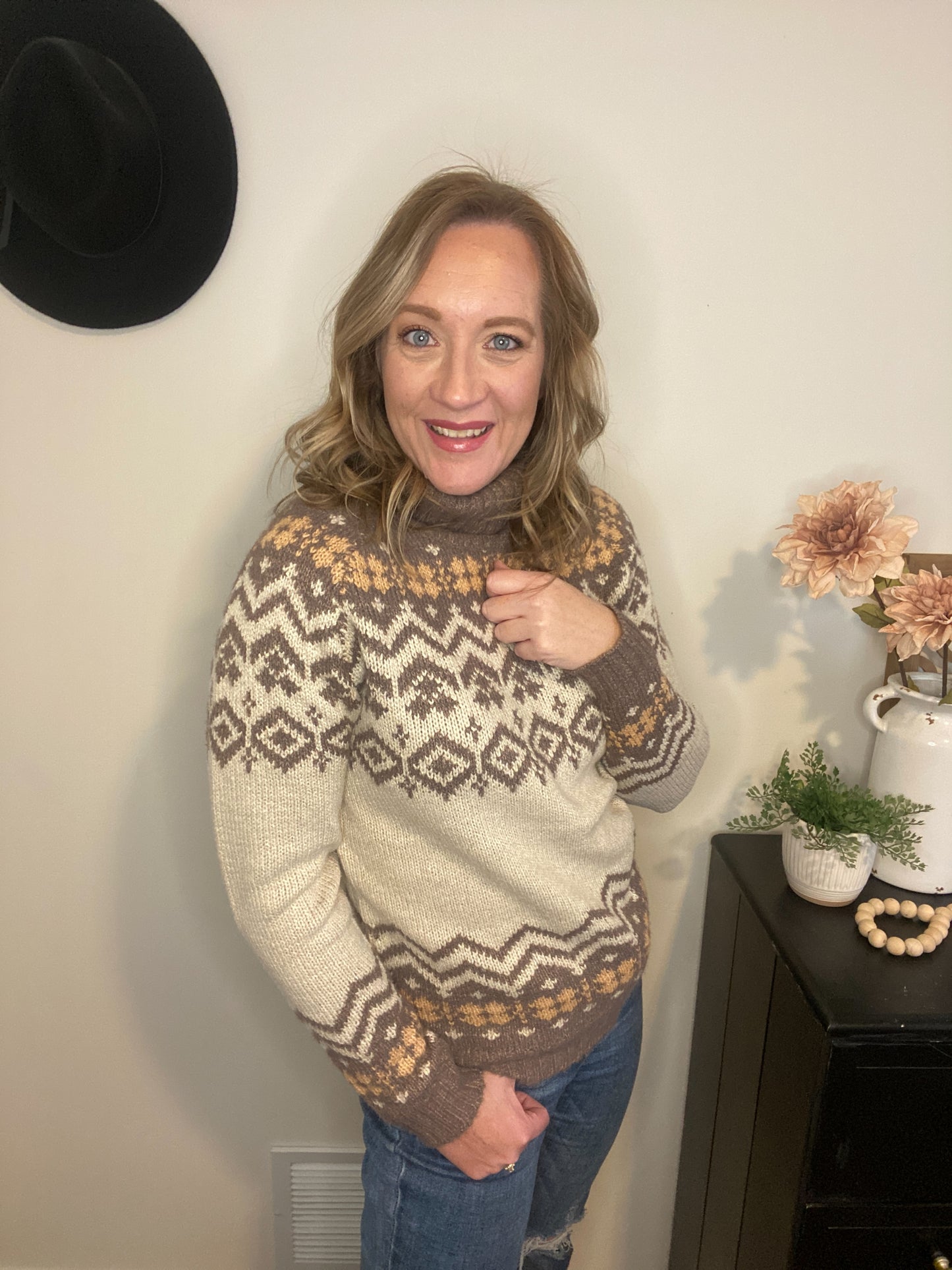 Brooklin Nordic Pattern Sweater - Final Sale