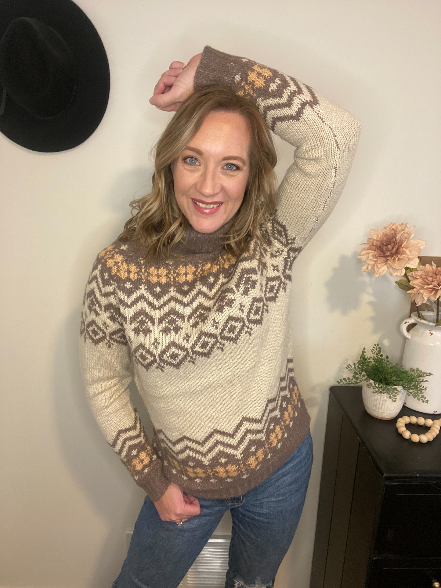 Brooklin Nordic Pattern Sweater - Final Sale