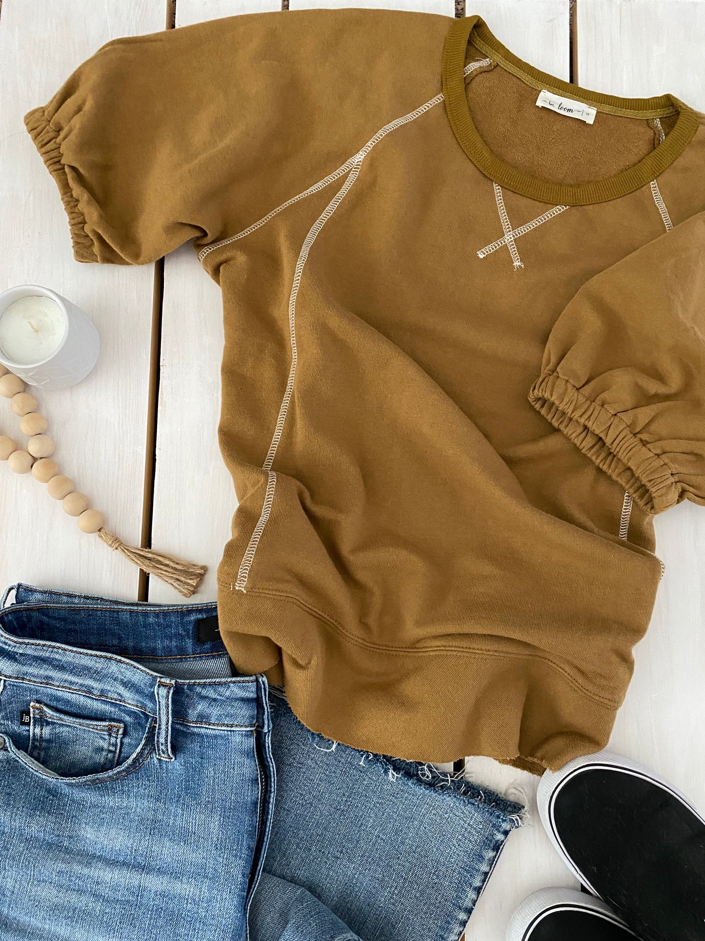 Harper Puff Sleeve Sweatshirt
