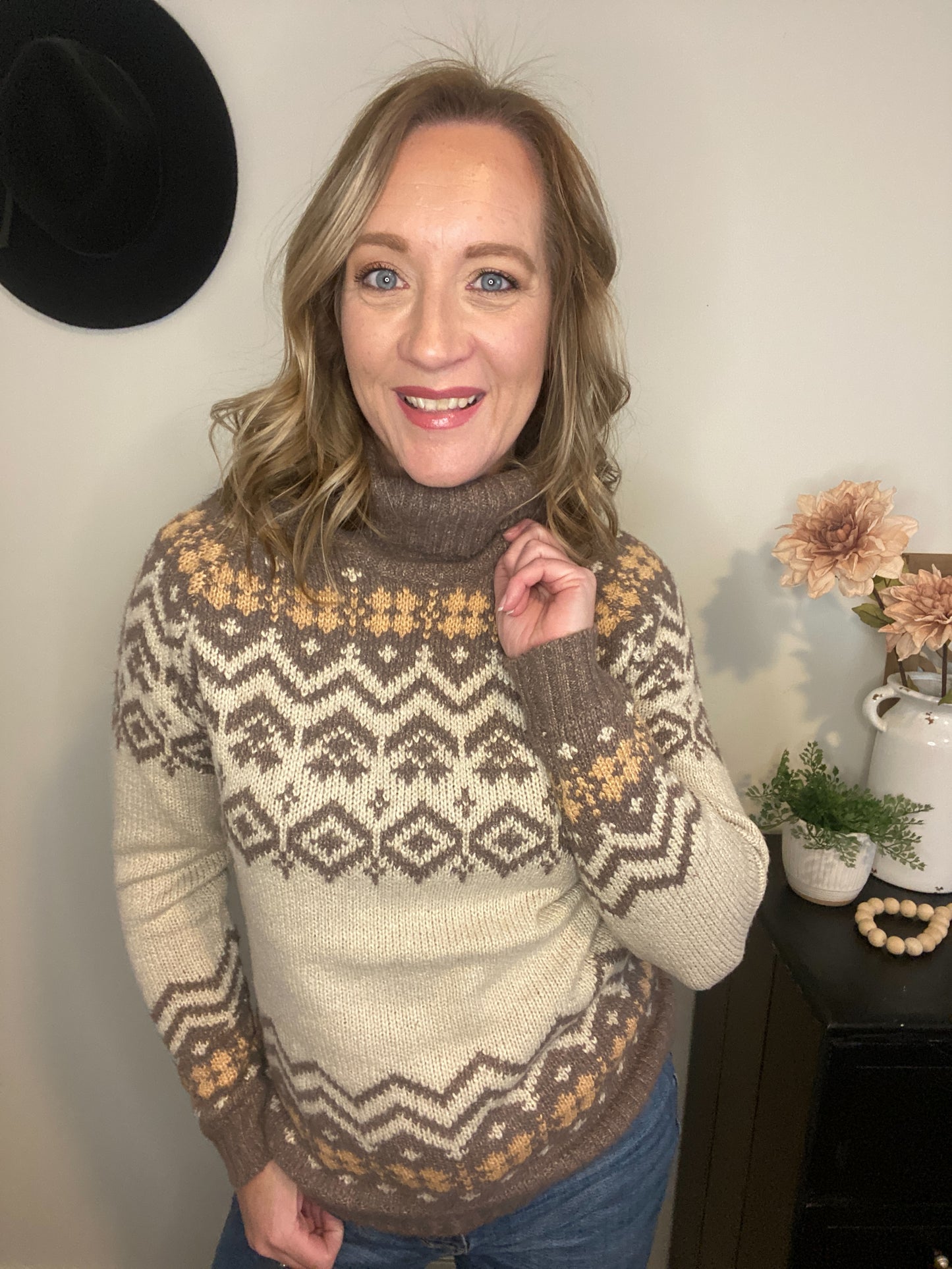 Brooklin Nordic Pattern Sweater - Final Sale