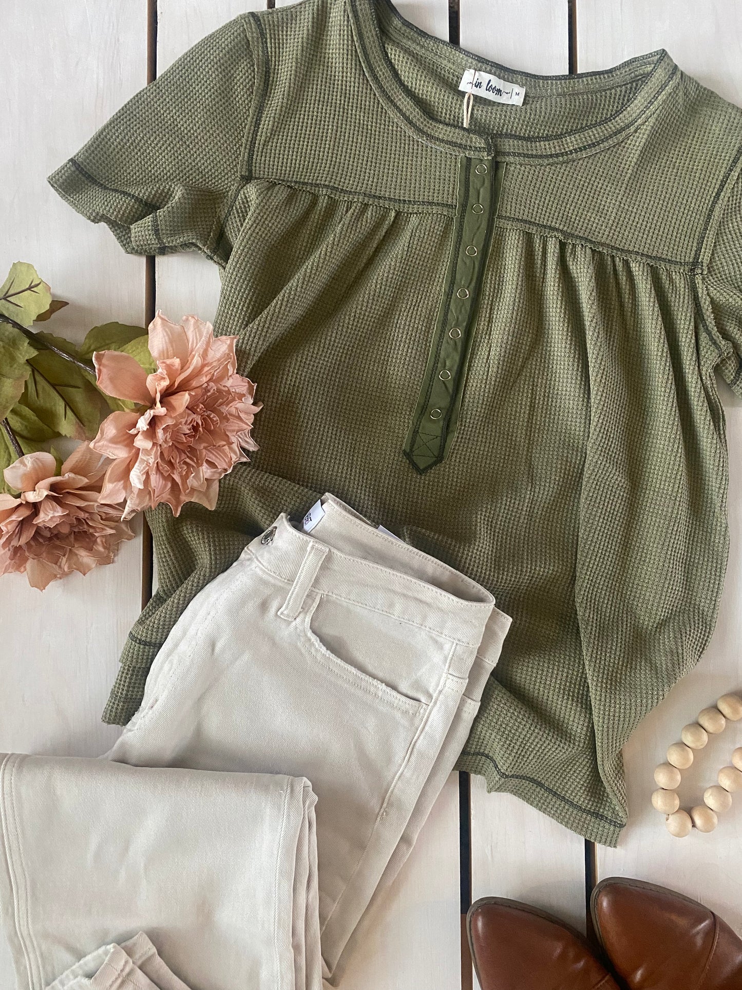 Frankie Henley Waffle Top - Final Sale