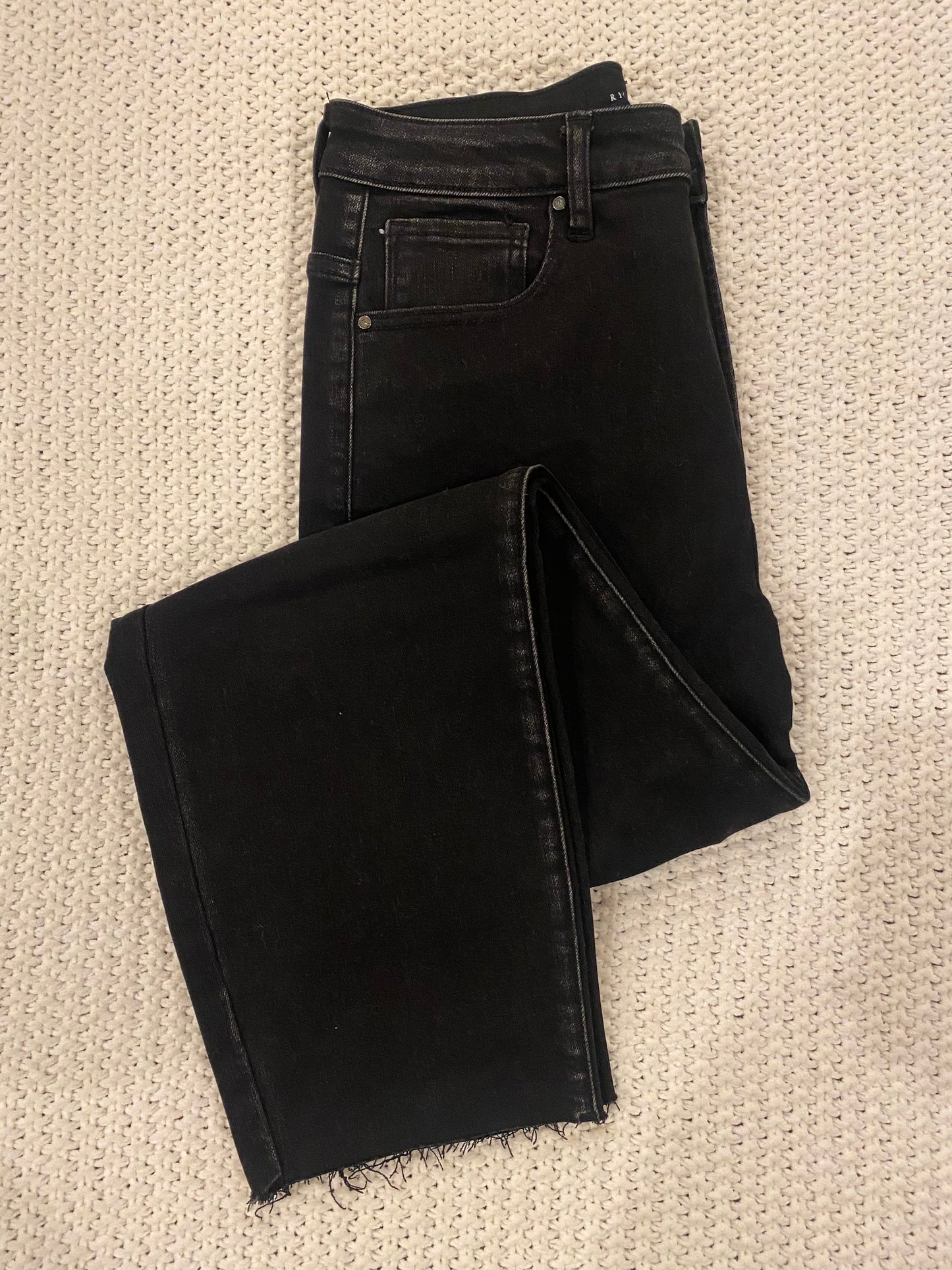 High Waist Mom Fit Black Jeans