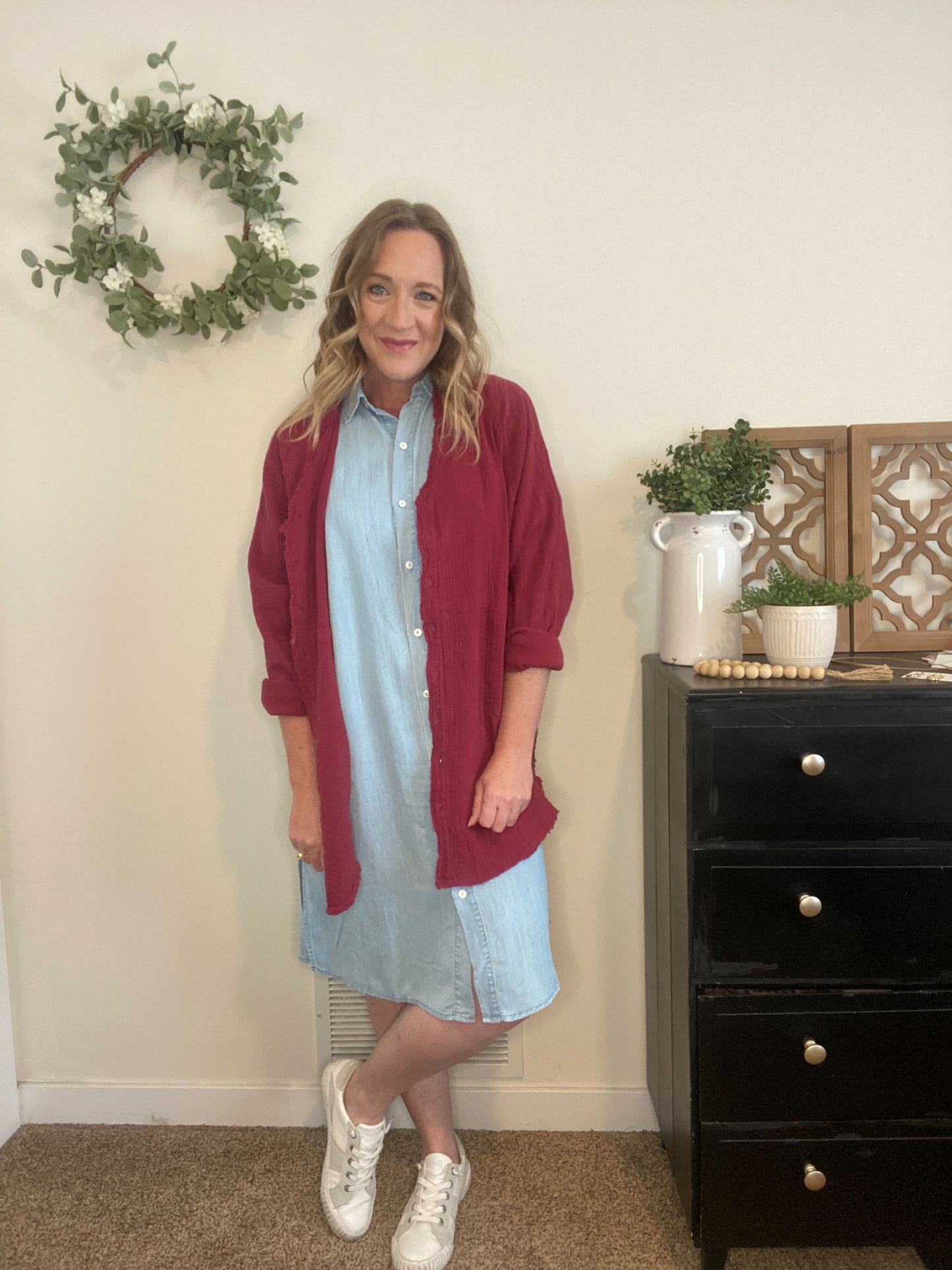 Della Lightweight Denim Dress