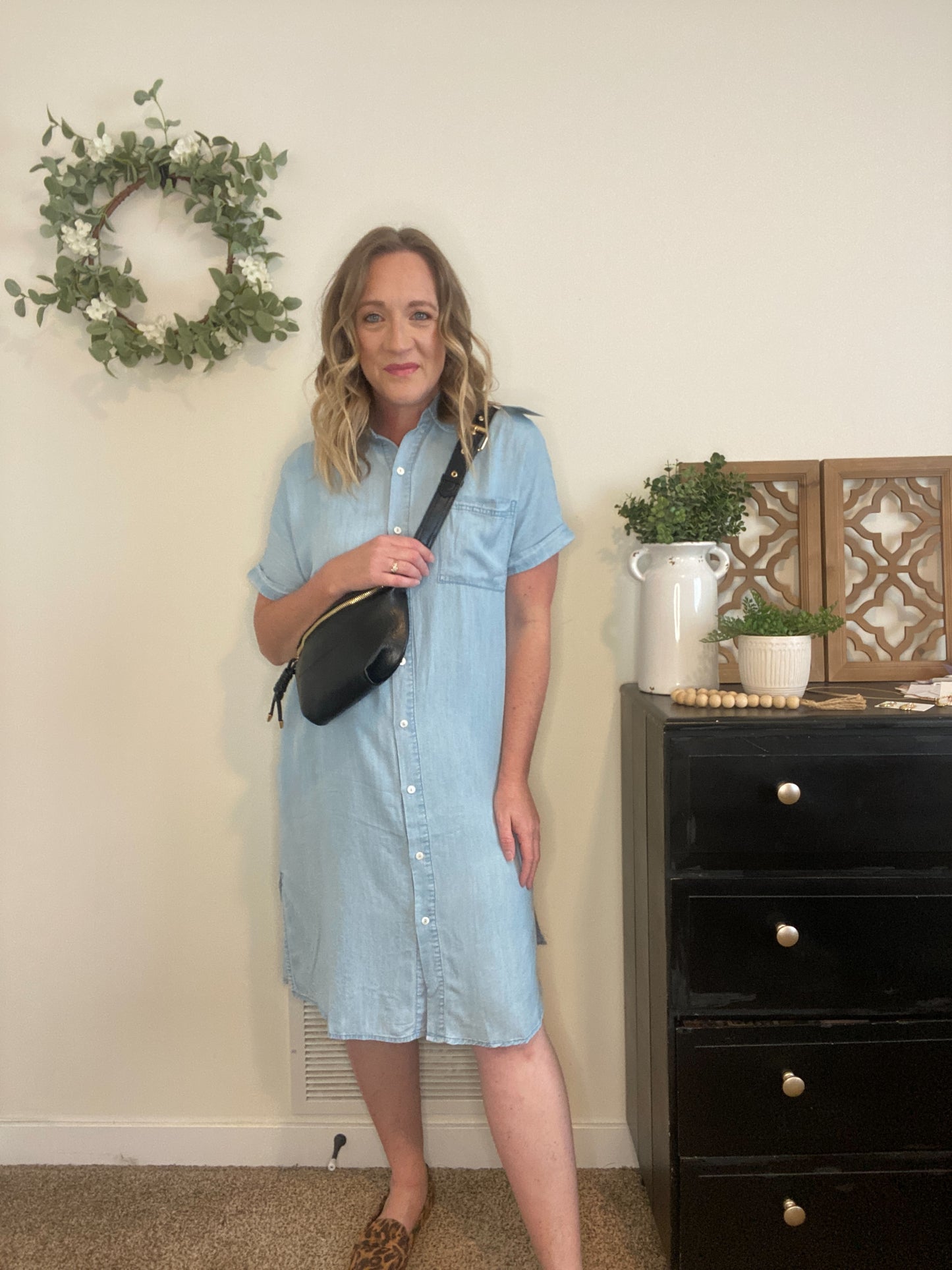 Della Lightweight Denim Dress