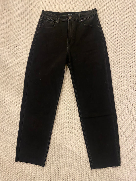 High Waist Mom Fit Black Jeans