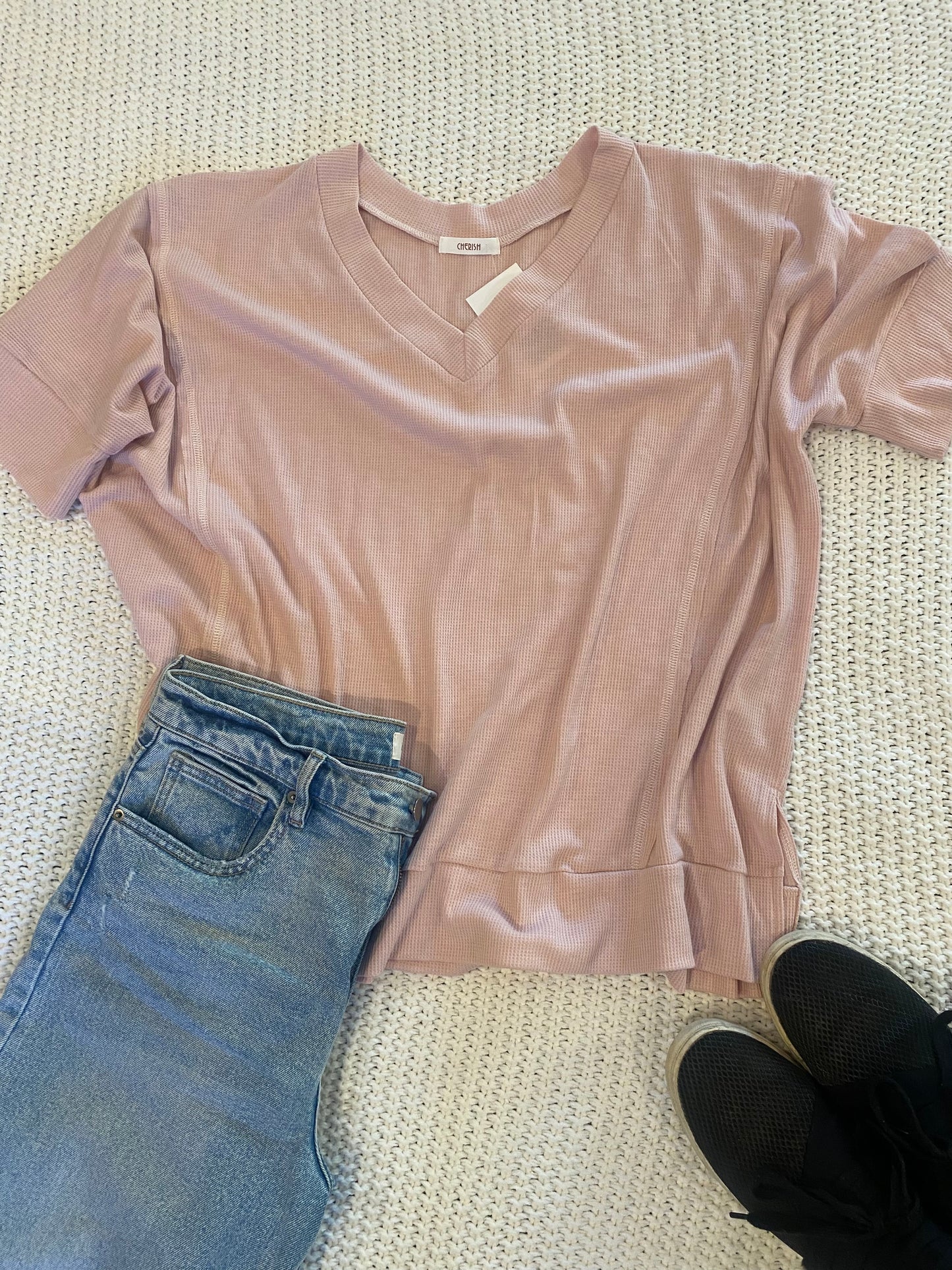 Tucked Away Top in Pink