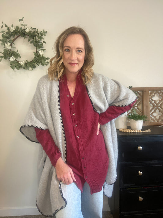 Ember Blanket Poncho