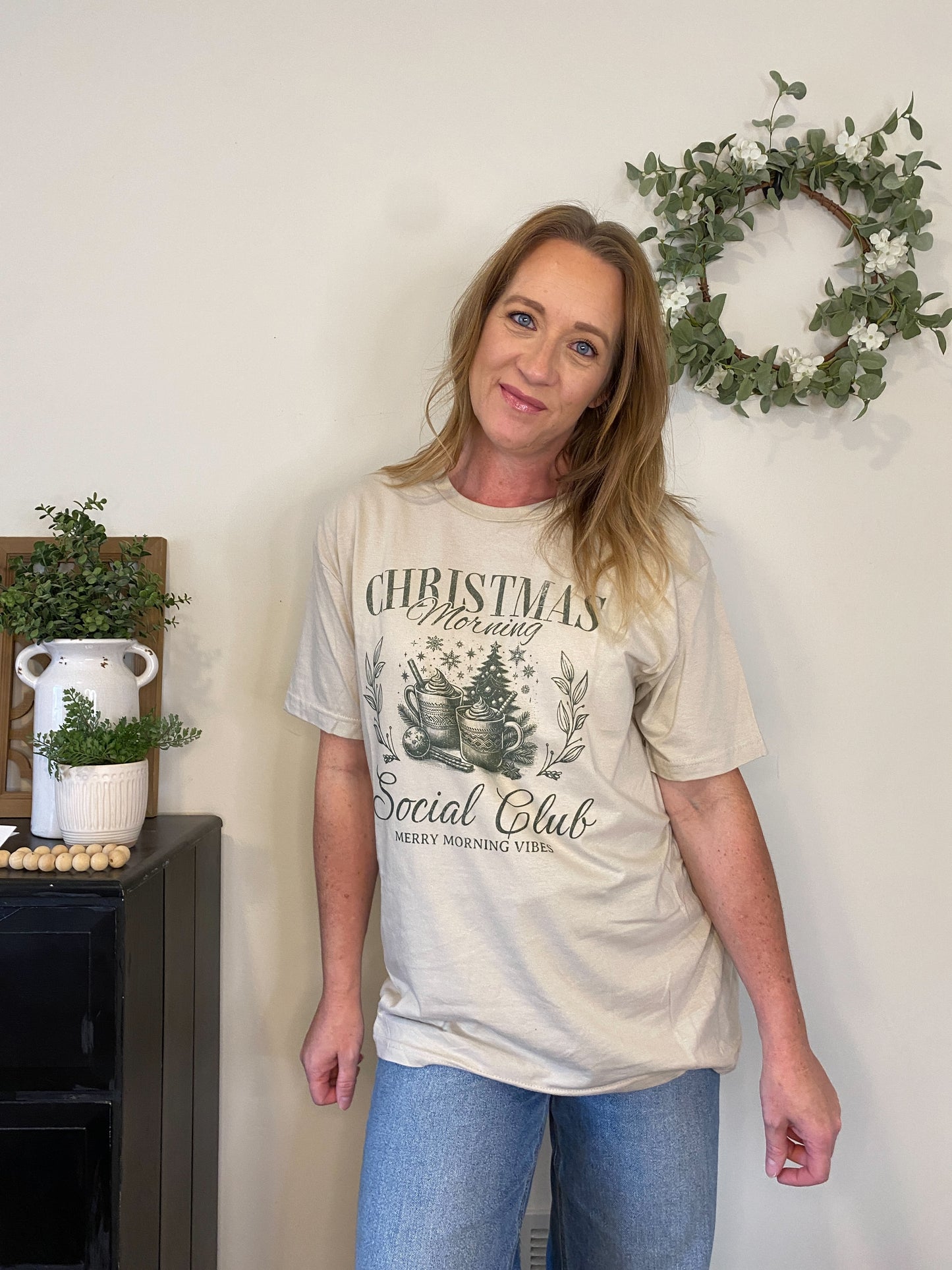 Social Club Christmas Tee - Christmas Morning