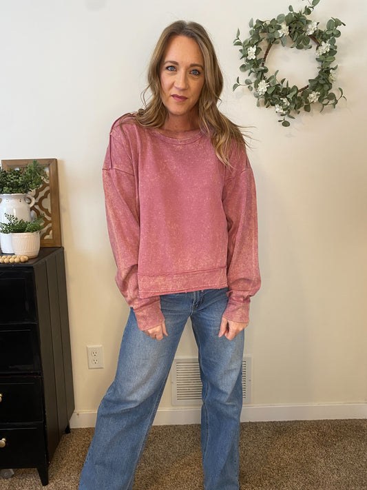 Marie Mineral Washed Pullover