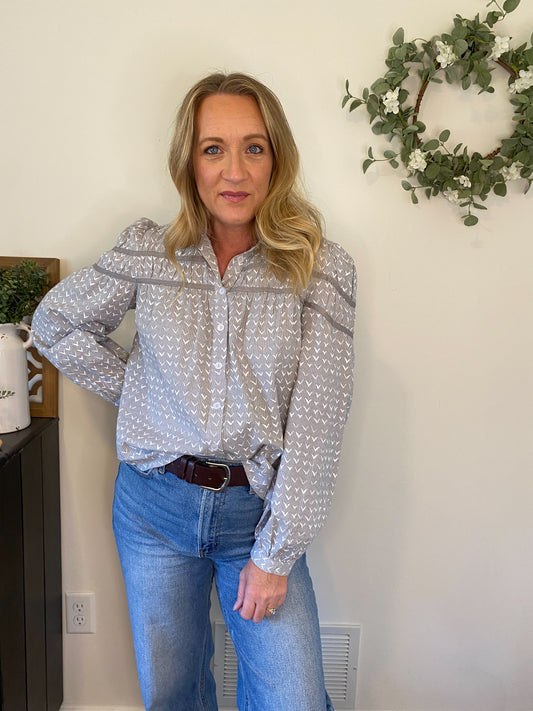 Sparrow Pintuck Puff Sleeve