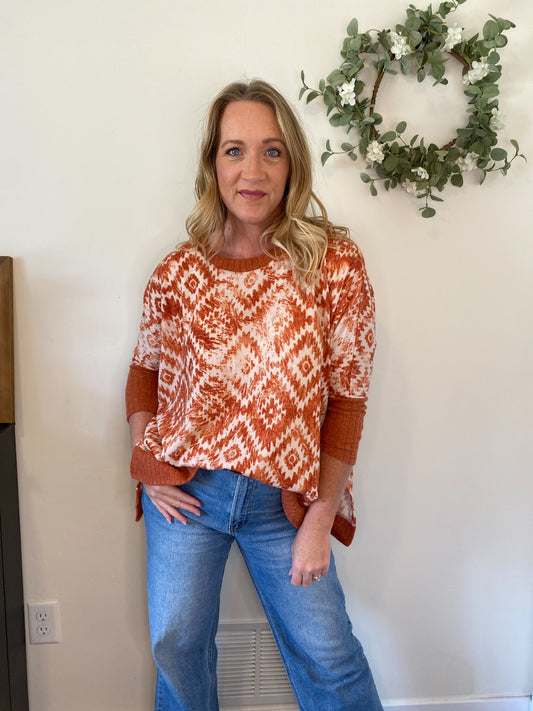 Margot Rust Southwest Top