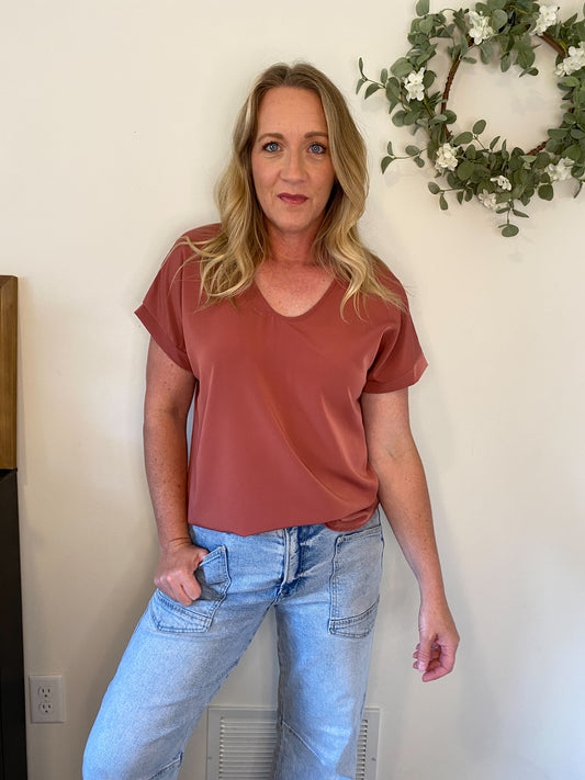 Fran V-neck Top