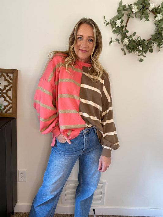 Finley Oversized Stripe Top