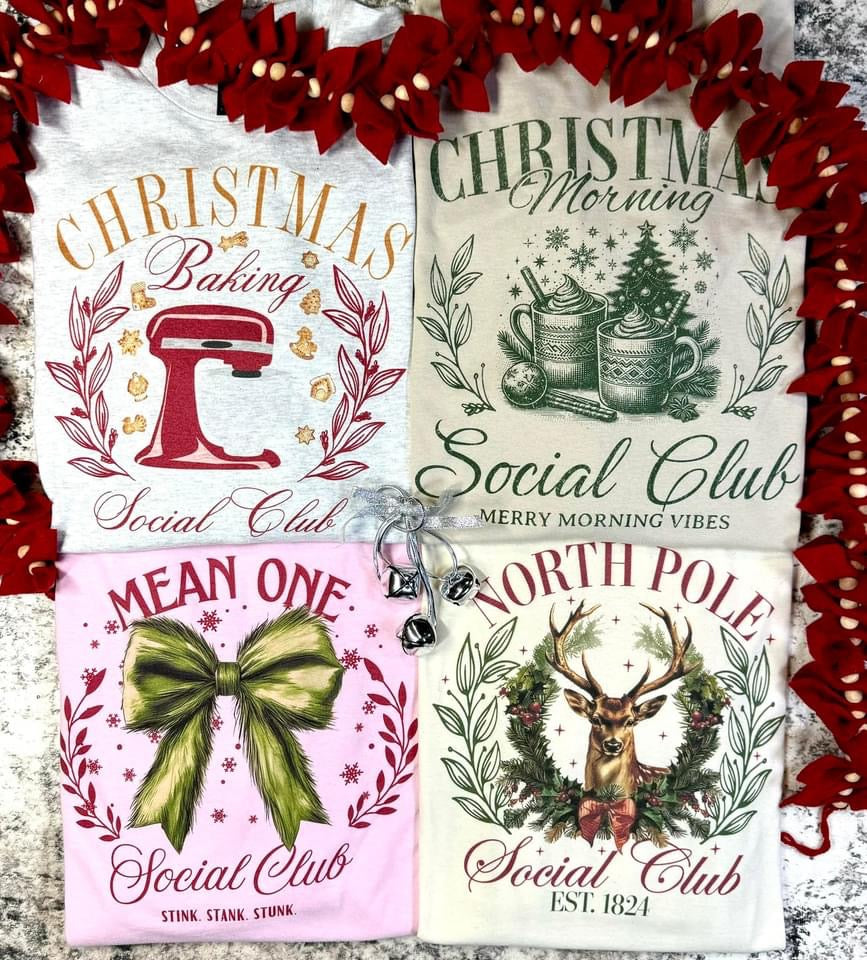 Social Club Christmas Tees - Mean One