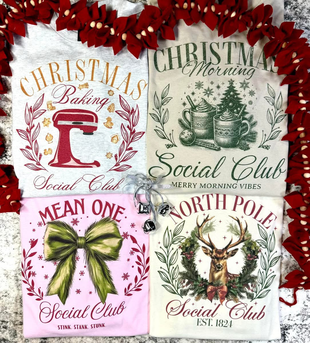 Social Club Christmas Tee - North Pole