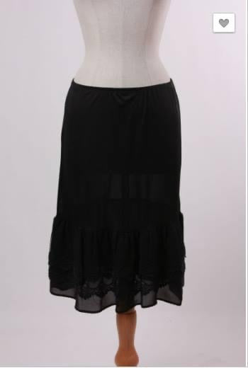 Black Slip with Lace - final sale